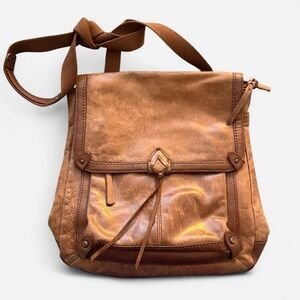 The Sak brown Leather Backpack with convertible straps